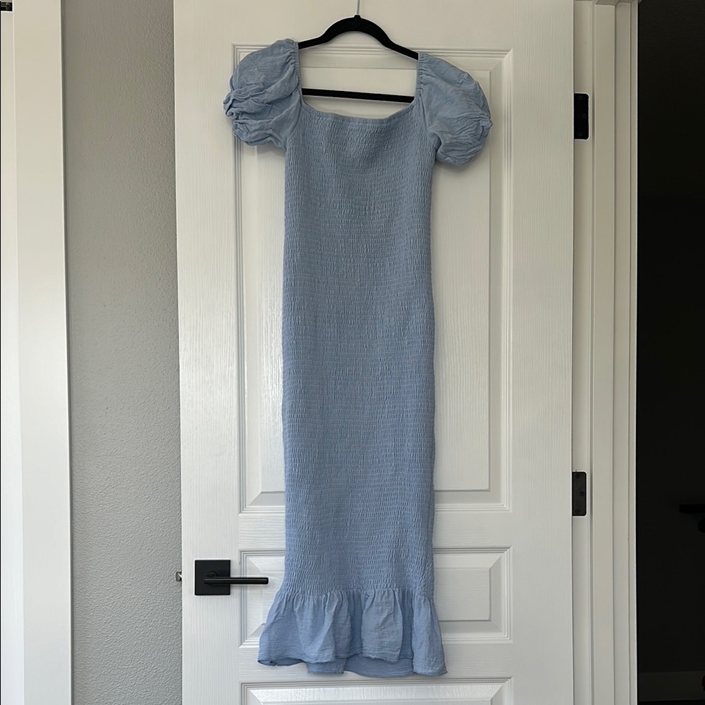Baltic Born Textured Light Blue Dress
